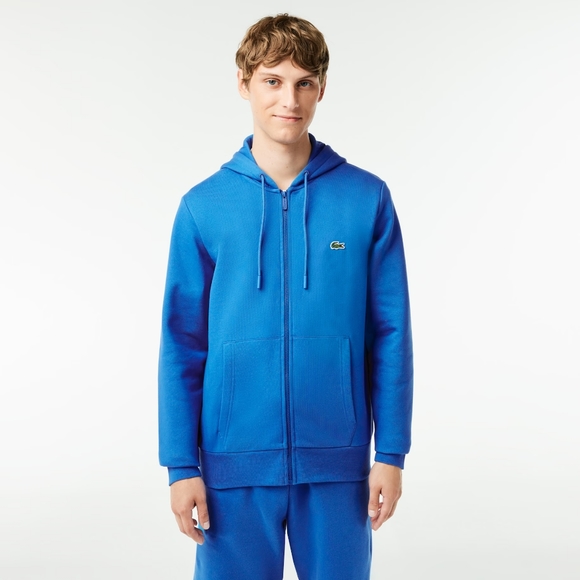 Men's Light Blue Lacoste Zip Up Hoodie - Picture 5 of 5